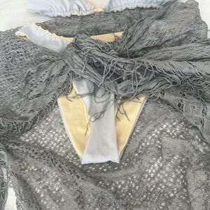 VTG Silver Fringe Sarong